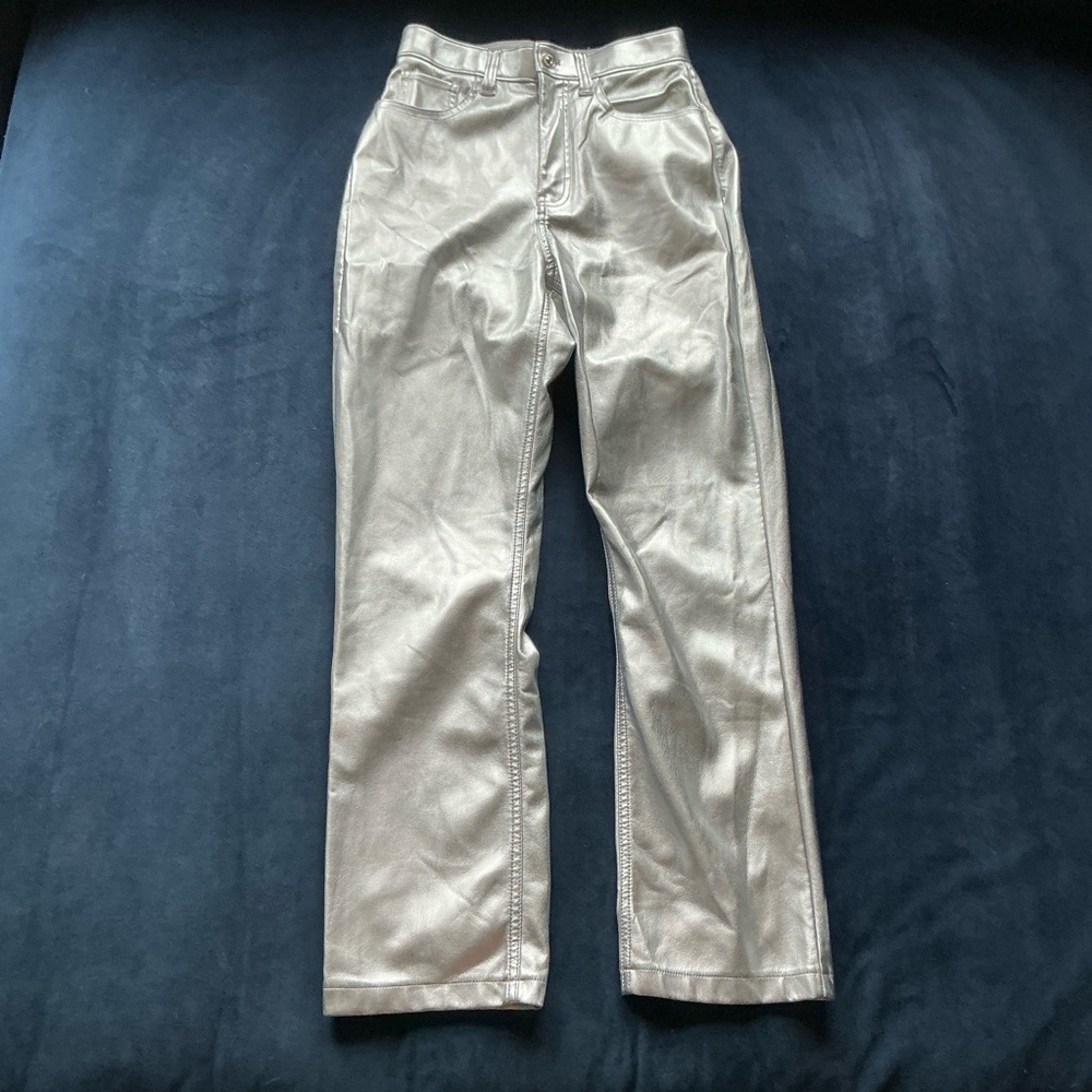 Abercrombie & Fitch Silver Straight Leg Pants